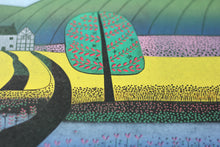 Load image into Gallery viewer, Original Linocut Print | 'A Walk in the Rapeseed Fields'