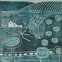 Load image into Gallery viewer, 'Serene Paths' | Original Linocut Print