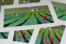 Load image into Gallery viewer, Original Linocut Print | 'The Fields of Happiness'