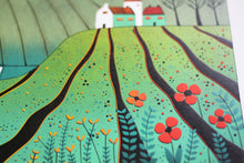 Load image into Gallery viewer, Original Linocut Print | 'The Fields of Happiness'