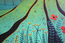 Load image into Gallery viewer, Original Linocut Print | 'The Fields of Happiness'