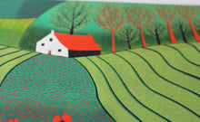 Load image into Gallery viewer, Original Linocut Print - 'When April Pours the Colours'