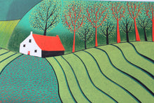 Load image into Gallery viewer, Original Linocut Print - 'When April Pours the Colours'