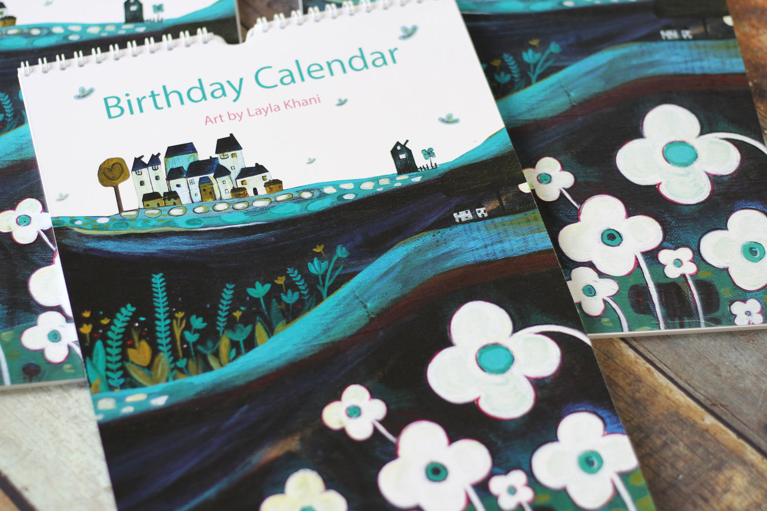 Birthday Calendar, Ever lasting calendar, linocut calendars, occasion calendar