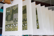Load image into Gallery viewer, &#39;Serene Hillside&#39; | Original Linocut Print