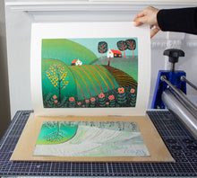 Load image into Gallery viewer, &#39;The Path Home&#39; | Original Linocut Print