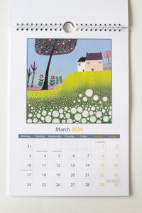 A4 Wall Calendar 2025 - Spiral Art Calendar A4