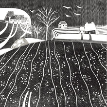 Load image into Gallery viewer, &#39;Late Winter Fields&#39; | Framed Original Handmade Collage
