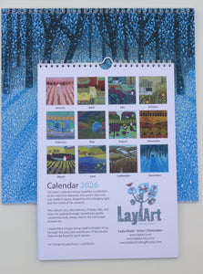A5 Colourful 2026 Wall Calendar