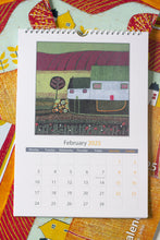 Load image into Gallery viewer, A4 Wall Calendar 2025 - Spiral Art Calendar A4