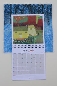 Square Colourful 2026 Wall Calendar - 20 x 20 cm