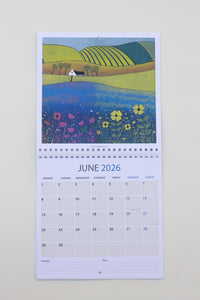 Square Colourful 2026 Wall Calendar - 20 x 20 cm