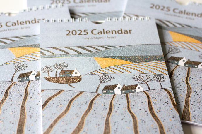 (A5) Small Wall Calendar 2025 - Wall Art Calendar 2025