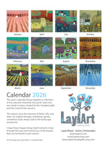Load image into Gallery viewer, A4 Colourful 2026 Wall Calendar