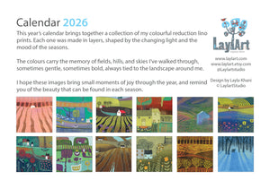 Desk Colourful 2026 Calendar