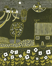 Load image into Gallery viewer, &#39;Serene Hillside&#39; | Original Linocut Print