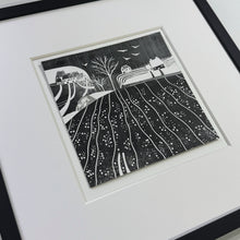 Load image into Gallery viewer, &#39;Late Winter Fields&#39; | Framed Original Handmade Collage