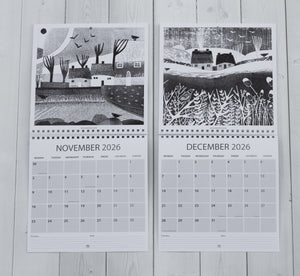 Large Square 2026 Wall Calendar Planner