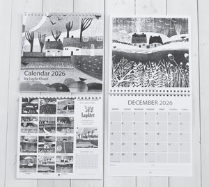 Large Square 2026 Wall Calendar Planner