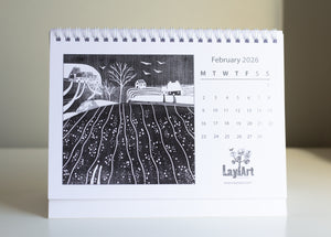 A5 2026 Desk Calendar
