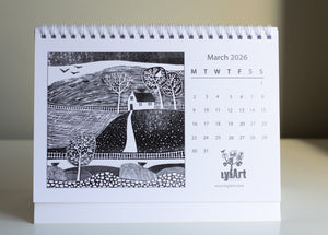 A5 2026 Desk Calendar