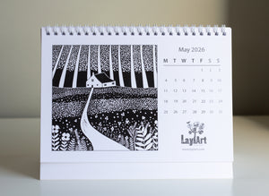 A5 2026 Desk Calendar