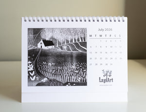 A5 2026 Desk Calendar