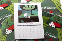Load image into Gallery viewer, A4 Wall Calendar 2024 - Spiral Art Calendar A4