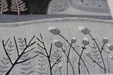 Load image into Gallery viewer, Detail: Delicate Texture of Snow in Layla Khani&#39;s Print