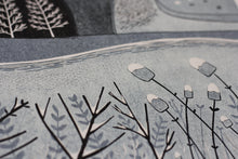 Load image into Gallery viewer, Detail: Delicate Texture of Snow in Layla Khani&#39;s Print