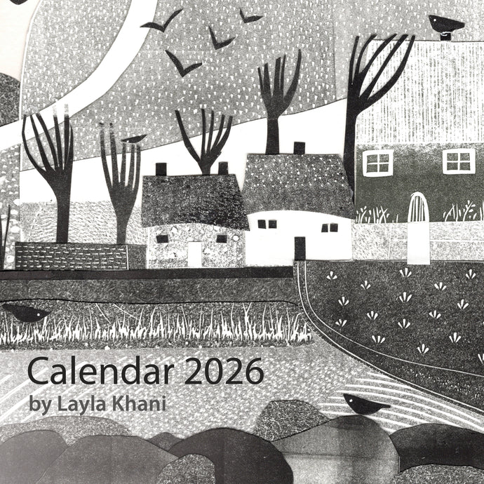 Large Square 2026 Wall Calendar Planner