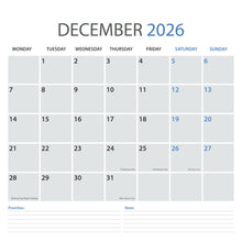 Load image into Gallery viewer, Large Colourful 2026 Wall Calendar &amp; Planner