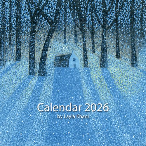 Square Colourful 2026 Wall Calendar - 20 x 20 cm