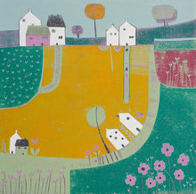 Load image into Gallery viewer, Buttercup Field - Unique Linocut Print