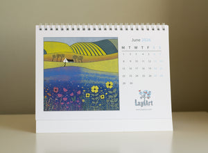 Desk Colourful 2026 Calendar