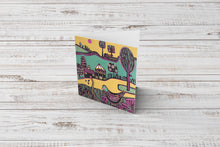 Load image into Gallery viewer, Gratitude-filled thank you card with a colourful linocut design.