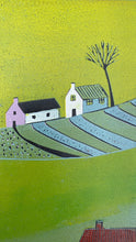 Load image into Gallery viewer, Original Linocut Print | &#39;The Hills Above the Shore&#39;