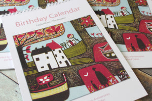 A4 Birthday Calendar - Linocut Prints