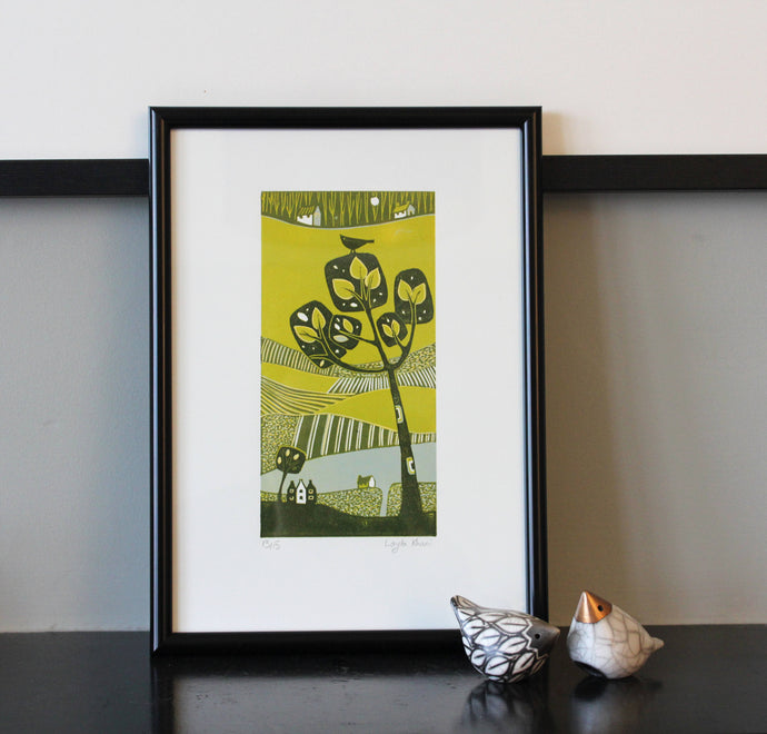 'Dreamland' | Original Linocut Print