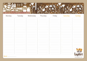 Autumn Weekly Planner Pad