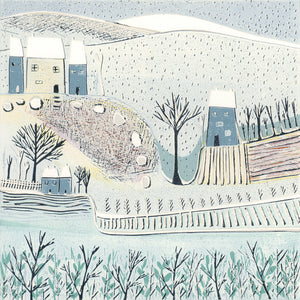 'Blue Winter' - Original Lino Cut Print