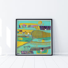 Load image into Gallery viewer, Original Linocut Print | &#39;Fields of Blossoms&#39;